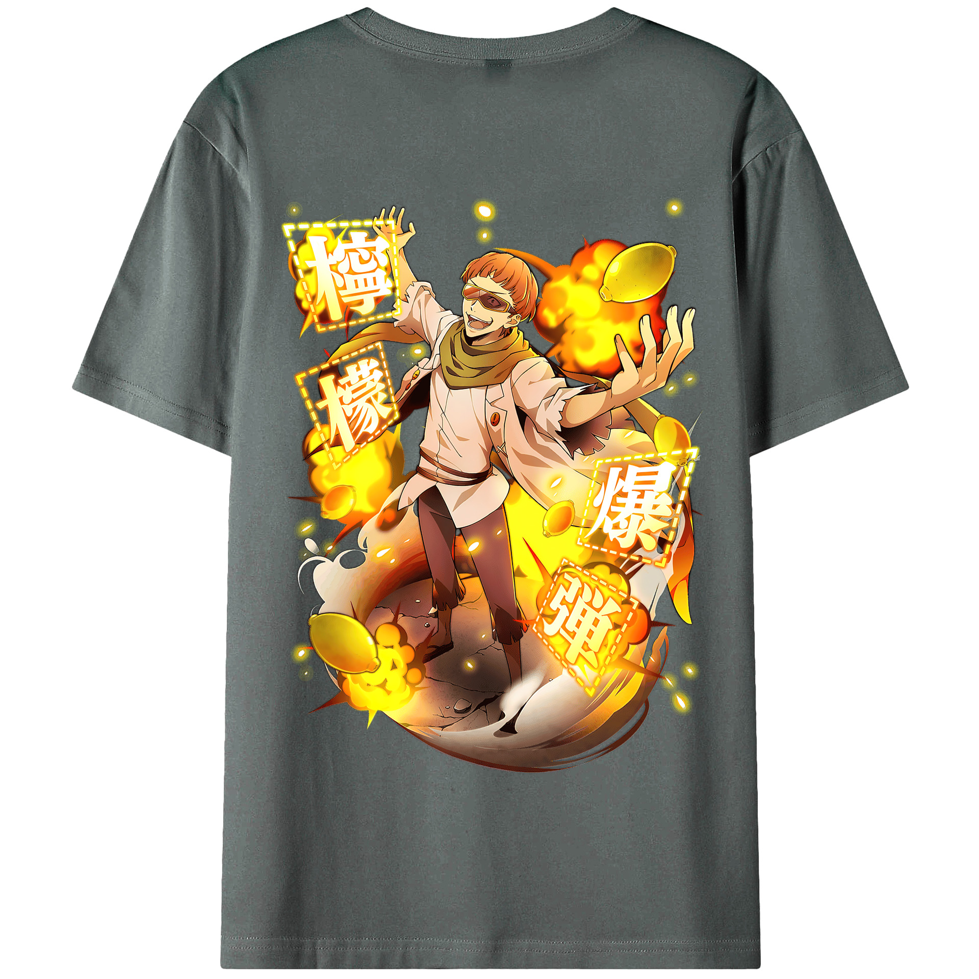 （画像用） 文豪ストレイドッグス Bungo Stray Dogs 綿100％半袖Tシャツ（背面プリント）